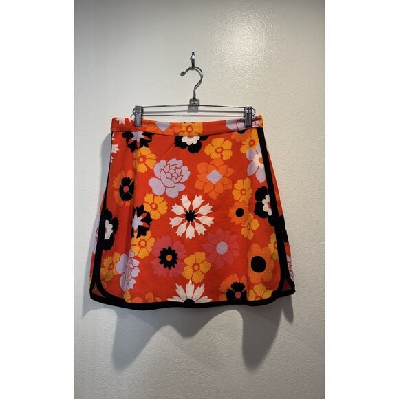 Victoria Beckham for Target Dresses & Skirts - Victoria Beckham For Target Size Small Orange Floral Mini Skirt Bright Colorful